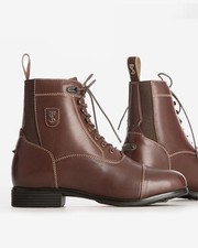 Tredstep Ireland Donatello Leather Horse Riding Brown Paddock Boots UK Size 7