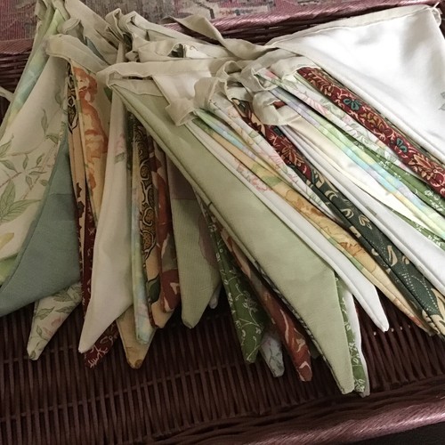 Handmade double sided bunting - handmade,