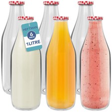 Heftman glass milk bottles - heftman,