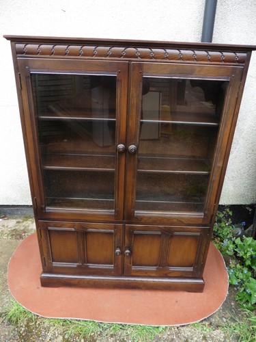 Ercol glazed bookcase four - ercol,