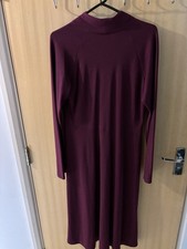 maroon-colored knitted Dress