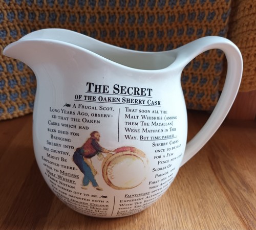 Macallan whiskey water pitcher - whiskey,