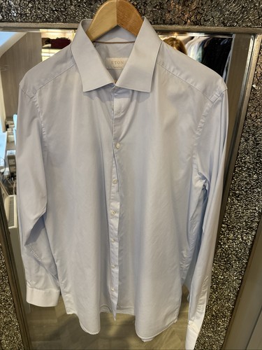 Eton men light - blue, striped