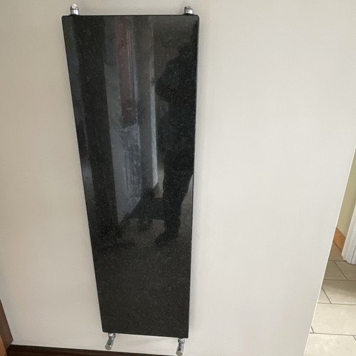 Polished black granite - black,