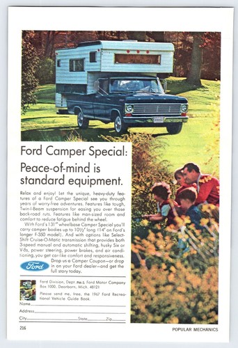 1967 ford pickup truck - 1967, camper