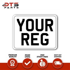 11x8 Square Front White Number