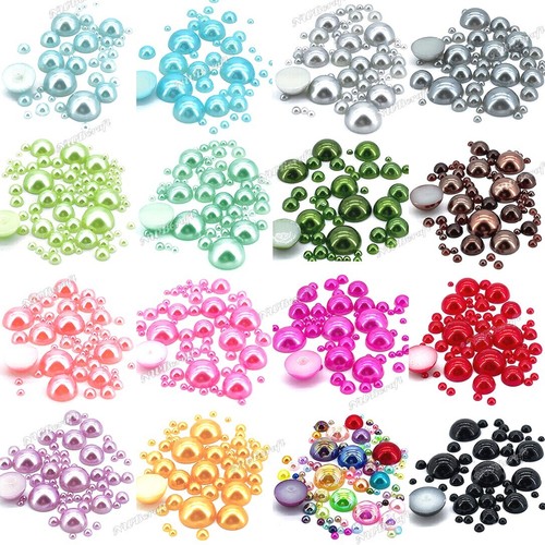 Flat back pearl rhinestones - pearl,
