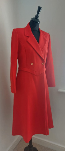 Mansfield red wool fit - wool, flare