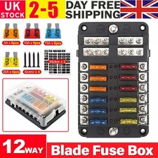12Way Blade Fuse Box Holder &