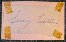 1963 Sonny Liston Signed Autographed Cut Fought Muhammad Ali