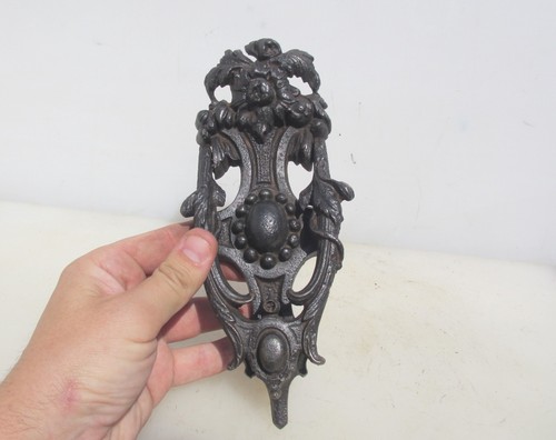 Antique iron door - knocker, art