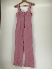 ZARA Pink Strappy Jumpsuit Size S