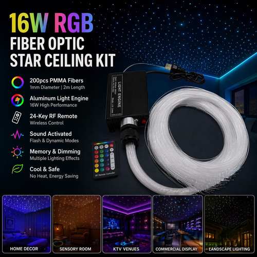 200pcs twinkle meteor fiber - 2m,