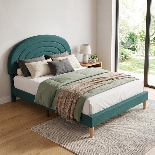 Double bed metal wood frame - &wood,