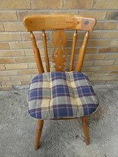 VINTAGE FARMHOUSE DINING CHAIR FIDDLE BACK EXCELLENT CONDITION