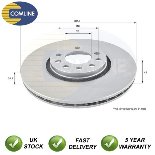 Brake disc front comline - front, fits