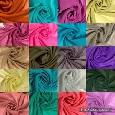 Plain Poly Moss Crepe Sheer