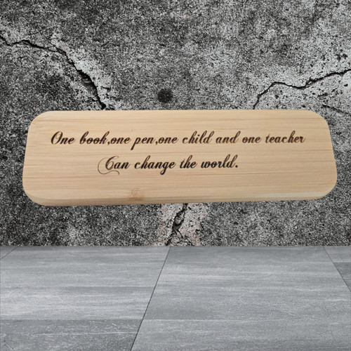 Bamboo pen case - bamboo,