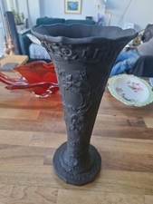 Wedgewood Black Trumpet Vase