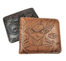 Dragon Ball Z DBZ Wallet PVC Goku Vegeta Anime Men Gift UK Seller Brand New