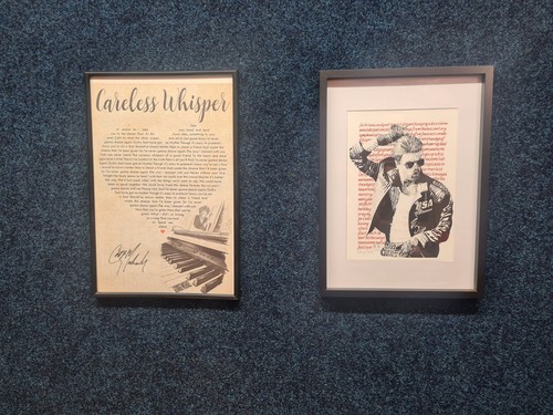 Rare george michael signed - george,