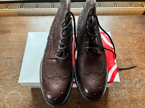 Grenson sharp brogue boot size - boot,
