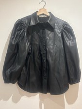 Zara Size S Faux Leather Puff