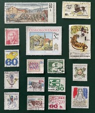 Czechoslovakia Stamps 1970’s + 1980’s X16 Used Varying Condition (2 Mint)