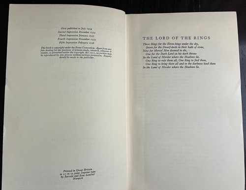 Tolkien the - -,