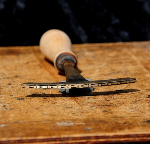 Brass bookbinder hand - hand, tool