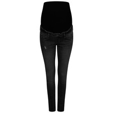 Ex H&M Womens Ladies Skinny Over Bump Maternity Jeans Stretch Denim Pants
