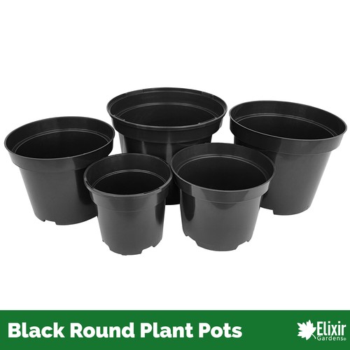 Strong black plant pot for - plant,
