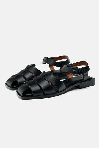 Zara leather sandals - zara,