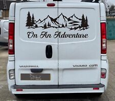 1x On Adventure Car/Van Decal Compatible with Vauxhall Vivaro Vinyl Graphic v4