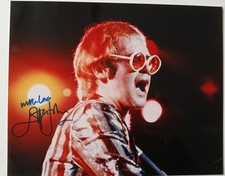 Elton John Signed Photo