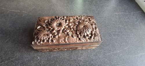 Antique japanese antimony box - antique,