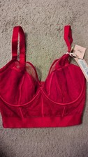 28G  DARK RED  BOUX AVENUE UNDERWIRED LONGLINE BRA  BNWOT RRP £38  SALE 