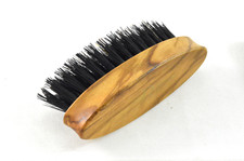 Beard brush oval olive wood