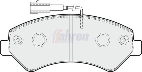 Front brake pad set for - brake,