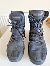 Rudolf Dassler Puma Schuhfabrik Black High Top Trainers Retro 2009  Size 8