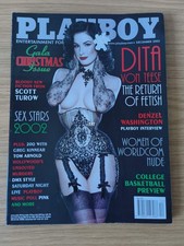 PLAYBOY Magazine December 2002 Vol 49 No 12 RARE (1084) Dita Von Teese NO POSTER