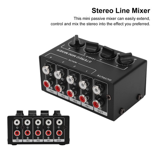 Stereo mixer passive - stereo,