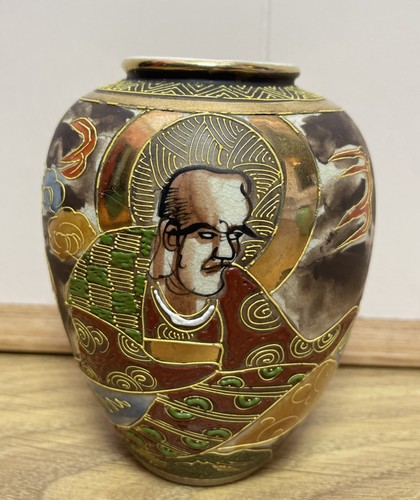 Antique japanese satsuma vase - satsuma,