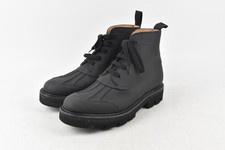 BNWOT Grenson Rubberised Boots Black Stitched Rubber Sole Size 8 G