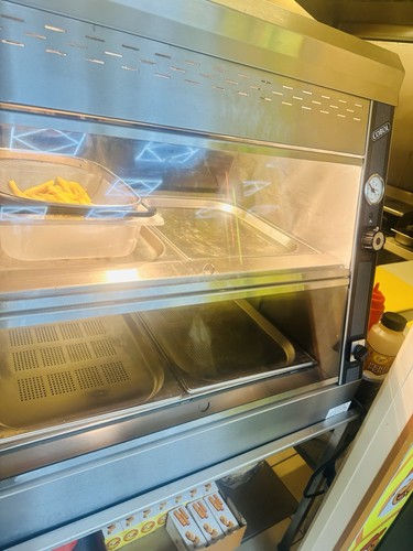 Food warmer cabinet - food, display