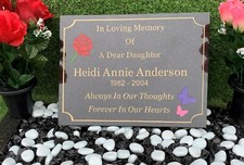 Memorial Grave Plaque Stone