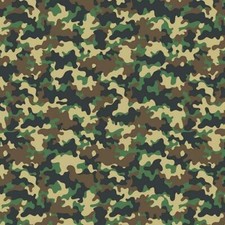 100% Cotton Craft Fabric Army