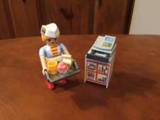 Playmobil Fast Food Checkout Desk And Waitress Figure 5292 Snack Bar - Complete
