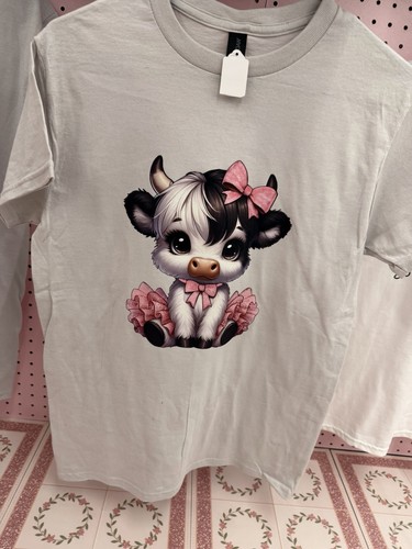 Strawberry cow shirt - cow,