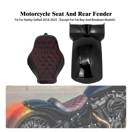 Red stitching seat short rear - stitching,